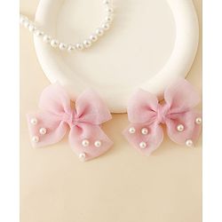 Babyhug Free Size Bow & Butterfly Clips - Pink