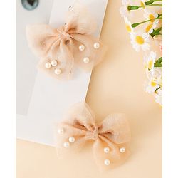 Babyhug Free Size Bow & Butterfly Clips - Pink
