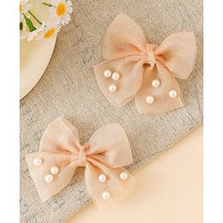 Babyhug Free Size Bow & Butterfly Clips - Pink