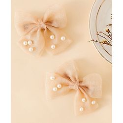 Babyhug Free Size Bow & Butterfly Clips - Pink