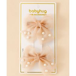 Babyhug Free Size Bow & Butterfly Clips - Pink