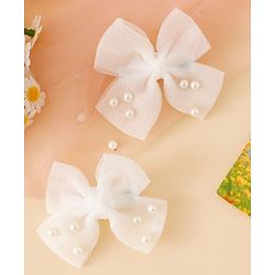 Babyhug Free Size Bow & Butterfly Clips - Pink