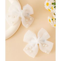 Babyhug Free Size Bow & Butterfly Clips - Pink