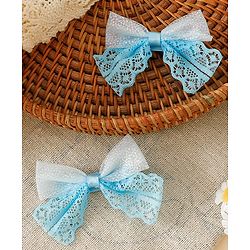 Babyhug Free Size Bow & Butterfly Clips - White