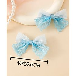 Babyhug Free Size Bow & Butterfly Clips - White