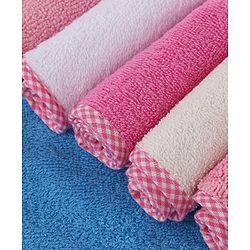 Babyhug Terry Woven Hand & Face Towel Pack of 6 L 25 X B 25 cm - Multicolor