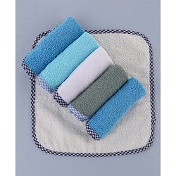 Babyhug Terry Woven Hand & Face Towel Pack of 6 L 25 X B 25 cm - Multicolor