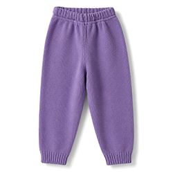 Babyhug Knit Full Sleeves Sweater Set With Cable Knit & Cap - Lavender
