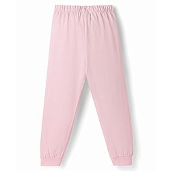 Babyhug Disney Single Jersey Knit Full Sleeves T-Shirt & Pyjama Nightsuit with Minnie Mouse Graphics - Pink