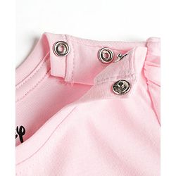 Babyhug Disney Single Jersey Knit Full Sleeves T-Shirt & Pyjama Nightsuit with Minnie Mouse Graphics - Pink