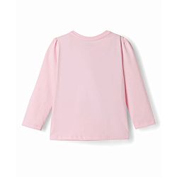 Babyhug Disney Single Jersey Knit Full Sleeves T-Shirt & Pyjama Nightsuit with Minnie Mouse Graphics - Pink