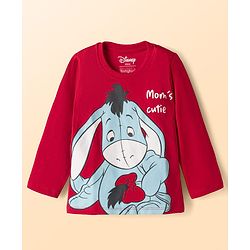 Babyhug Disney Single Jersey Knit Full Sleeves T-Shirt & Pyjama Night Suit with Winnie & Friends Graphics Pack of 2 - Multicolour