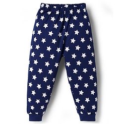 Babyhug Disney 100% Cotton Knit Full Sleeves T-Shirt & Pyjama Night Suit With Micky Mouse Graphics - Navy Blue