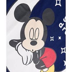 Babyhug Disney 100% Cotton Knit Full Sleeves T-Shirt & Pyjama Night Suit With Micky Mouse Graphics - Navy Blue