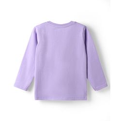 Babyhug Disney Single Jersey Knit Full Sleeves T-Shirt & Pyjama Night Suit With Mickey Mouse Graphics - Lavender