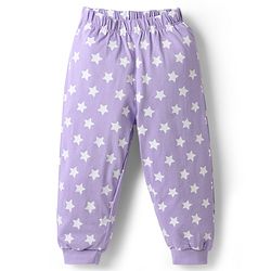 Babyhug Disney Single Jersey Knit Full Sleeves T-Shirt & Pyjama Night Suit With Mickey Mouse Graphics - Lavender