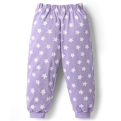 Babyhug Disney Single Jersey Knit Full Sleeves T-Shirt & Pyjama Night Suit With Mickey Mouse Graphics - Lavender