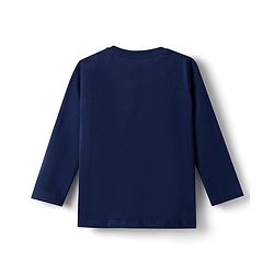 Babyhug Disney Single Jersey Knit Full Sleeves T-Shirt & Pajama Night Suit Winnie & Friends Graphics Pack of 2 - Navy