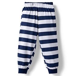Babyhug Disney Single Jersey Knit Full Sleeves T-Shirt & Pajama Night Suit Winnie & Friends Graphics Pack of 2 - Navy