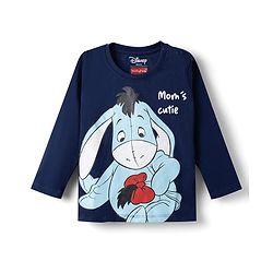 Babyhug Disney Single Jersey Knit Full Sleeves T-Shirt & Pajama Night Suit Winnie & Friends Graphics Pack of 2 - Navy