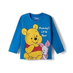 Babyhug Disney Single Jersey Knit Full Sleeves T-Shirt & Pajama Night Suit Winnie & Friends Graphics Pack of 2 - Navy