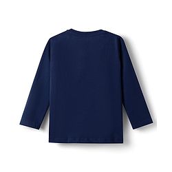 Babyhug Disney Single Jersey Knit Full Sleeves T-Shirt & Pajama Night Suit Winnie & Friends Graphics Pack of 2 - Navy