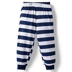 Babyhug Disney Single Jersey Knit Full Sleeves T-Shirt & Pajama Night Suit Winnie & Friends Graphics Pack of 2 - Navy