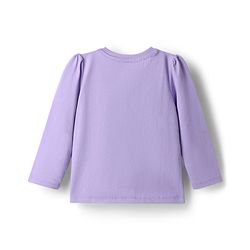 Babyhug Disney 100% Cotton Knit Full Sleeves T-Shirt & Pyjama Night Suit With Minnie & Mickey Mouse Graphic - Lavender