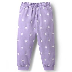 Babyhug Disney Single Jersey Knit Full Sleeves Winnie the Pooh Graphics T-Shirt & Pyjama Night Suit - Lavender
