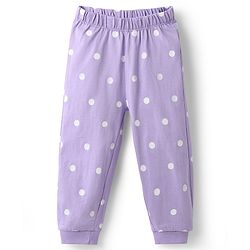 Babyhug Disney Single Jersey Knit Full Sleeves Winnie the Pooh Graphics T-Shirt & Pyjama Night Suit - Lavender