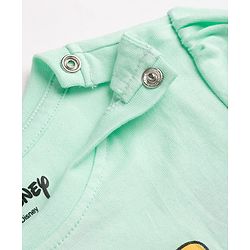 Babyhug Disney 100% Cotton Knit Full Sleeves T-Shirt & Pyjama Night Suit - Light Blue