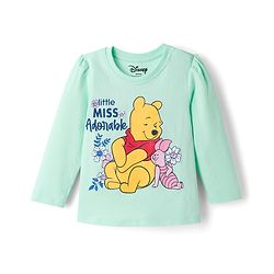 Babyhug Disney 100% Cotton Knit Full Sleeves T-Shirt & Pyjama Night Suit - Light Blue