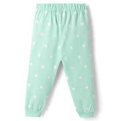 Babyhug Disney 100% Cotton Knit Full Sleeves T-Shirt & Pyjama Night Suit - Light Blue