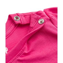 Babyhug Disney 100% Cotton Knit Full Sleeves T-Shirt & Pyjama Night Suit With Minnie Mouse Graphic - Pink