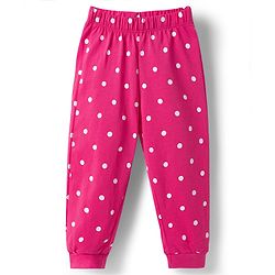 Babyhug Disney 100% Cotton Knit Full Sleeves T-Shirt & Pyjama Night Suit With Minnie Mouse Graphic - Pink