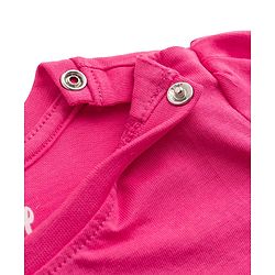 Babyhug Disney 100% Cotton Knit Full Sleeves T-Shirt & Pyjama Night Suit With Minnie Mouse Graphic - Pink