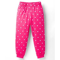 Babyhug Disney 100% Cotton Knit Full Sleeves T-Shirt & Pyjama Night Suit With Minnie Mouse Graphic - Pink