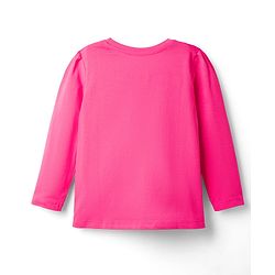 Babyhug Disney 100% Cotton Knit Full Sleeves T-Shirt & Pyjama Night Suit With Minnie Mouse Graphic - Pink