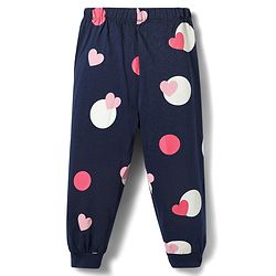Babyhug Disney 100% Cotton Knit Full Sleeves T-Shirt & Pyjama Night Suit With Minnie Mouse Graphic - Multicolor
