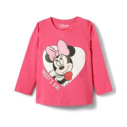Babyhug Disney 100% Cotton Knit Full Sleeves T-Shirt & Pyjama Night Suit With Minnie Mouse Graphic - Multicolor