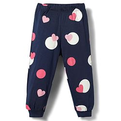 Babyhug Disney 100% Cotton Knit Full Sleeves T-Shirt & Pyjama Night Suit With Minnie Mouse Graphic - Multicolor