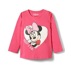Babyhug Disney 100% Cotton Knit Full Sleeves T-Shirt & Pyjama Night Suit With Minnie Mouse Graphic - Multicolor