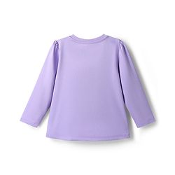 Babyhug Disney 100% Cotton Knit Full Sleeves T-Shirt & Pyjama Night Suit With Marie & Polka Dots Graphic - Lavender