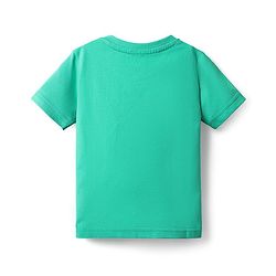 Babyhug Cotton Knit Half Sleeves Bear & Surfing Printed T-Shirt & Pyjama Night Suit - Green
