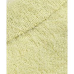 Babyhug Knit Extra Soft Hairy Eyelash Yarn ted Full Sleeves Pullover with Star Embroidery - Yellow