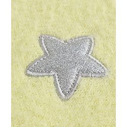 Babyhug Knit Extra Soft Hairy Eyelash Yarn ted Full Sleeves Pullover with Star Embroidery - Yellow