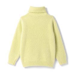 Babyhug Knit Extra Soft Hairy Eyelash Yarn ted Full Sleeves Pullover with Star Embroidery - Yellow