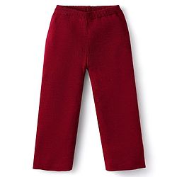 Babyhug Knitted Full Sleeves Sweatshirt & Pant Winter Wear Suit With Heart Design - Red