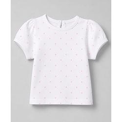 Babyhug 100% Cotton Interlock Knit Half Sleeves Bunny Print Onesie With Polka Dot Printed Tee - Light Pink
