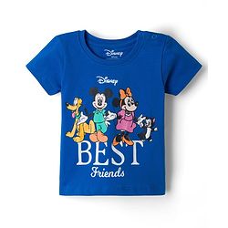 Babyhug Disney Cotton Knit T-Shirts Half Sleeve Minnie Mouse Graphic Multi Color 3-6 Months Pack of 3